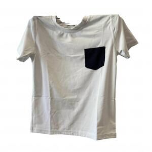 NEW PLANET SEA boy's rashguard pockets with matching short in white